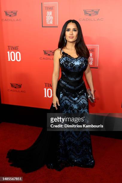 Salma Hayek attends the 2023 TIME100 Gala at Jazz at Lincoln Center on April 26, 2023 in New York City.
