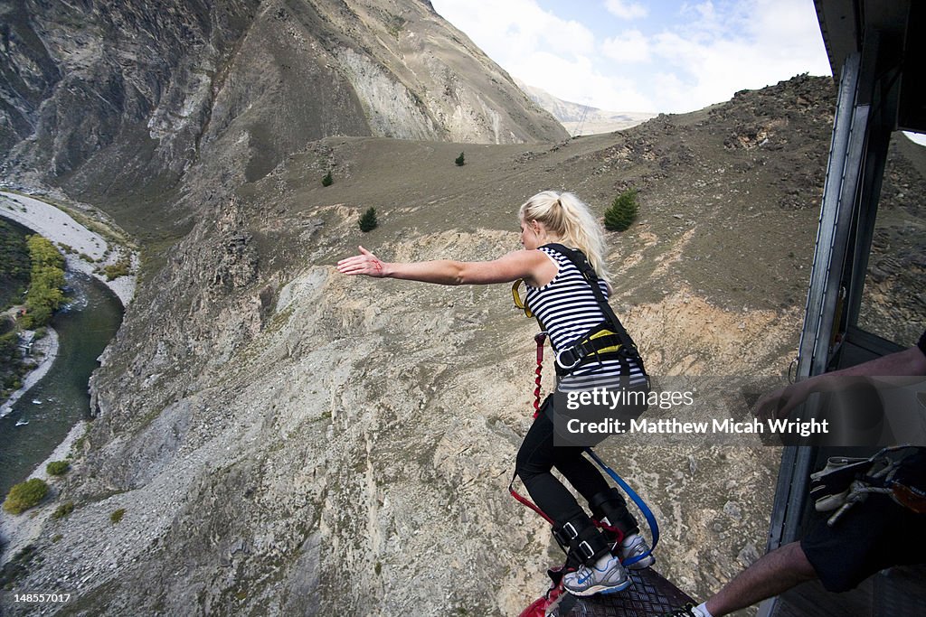 The Nevis bungee is one of the most talked about activities in all of New Zealand. The 134 meter jump from the center of the Nevis Bluff makes most people shake with fear before jumping and then beg for another jump after. The jump