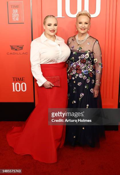 Meghan McCain and Cindy McCain attend the 2023 Time100 Gala at Jazz at Lincoln Center on April 26, 2023 in New York City.