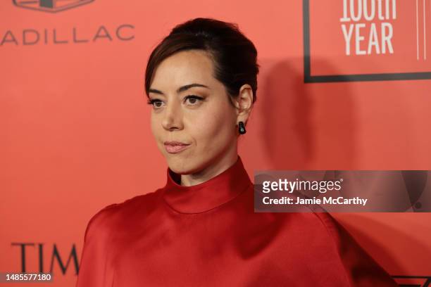 Aubrey Plaza attends the 2023 Time100 Gala at Jazz at Lincoln Center on April 26, 2023 in New York City.