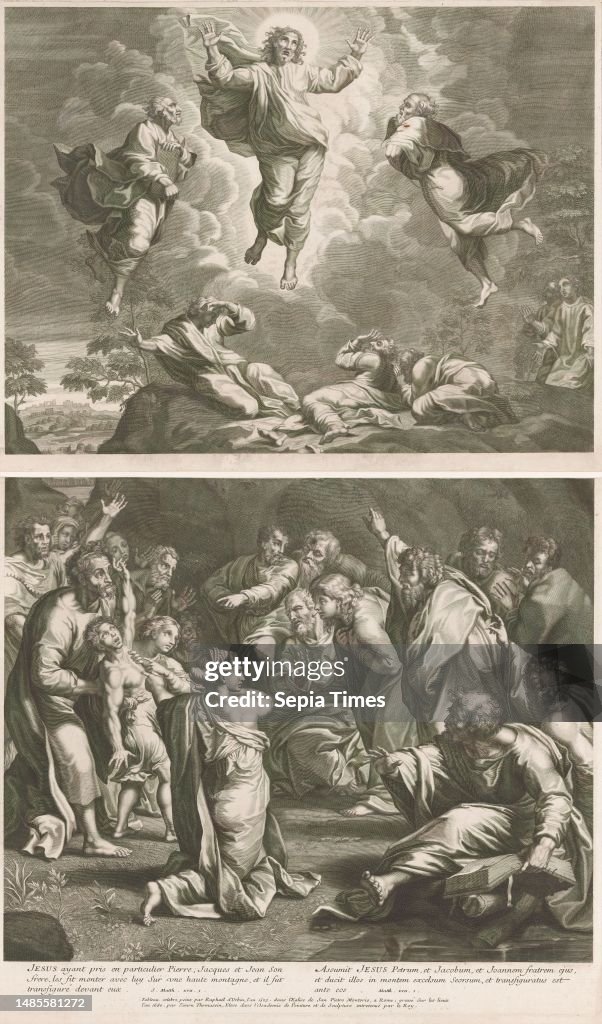 Mose Raphael Solidum Transfiguration, The Transfiguration after the painting by Raphael ...