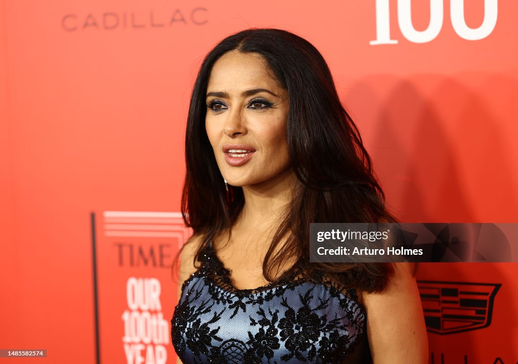 Salma Hayek Pinault attends the 2023 Time100 Gala at Jazz at Lincoln