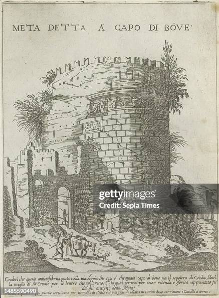 Metella Rome Tomb of Caecilia Metella at Rome, Meta detta a capo di bove , Modern ...