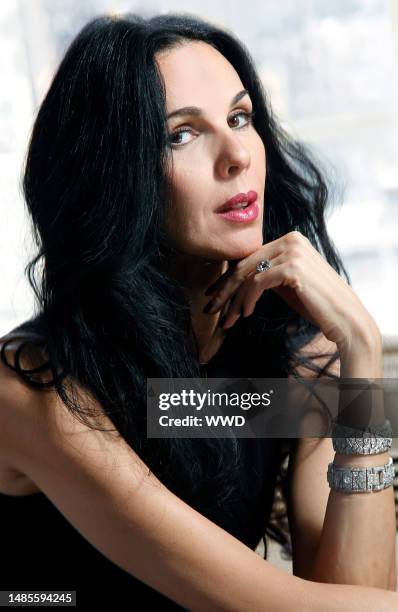 Designer L\'Wren Scott at the Carlyle Hotel.