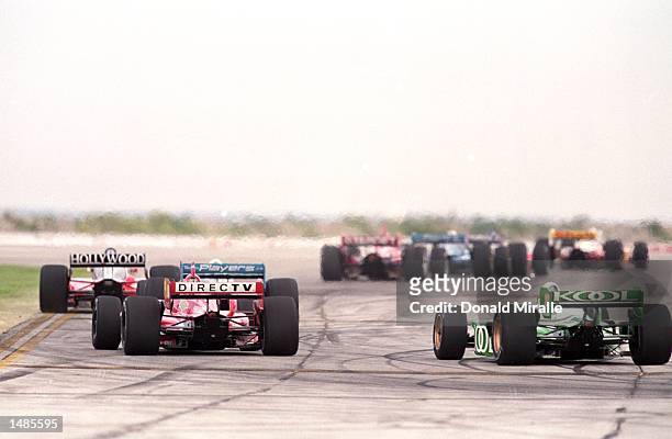 General view of the race start for the Marconi Grand Prix of Cleveland presented by Fistar, part of the 2000 CART FedEx Championship Series at the...