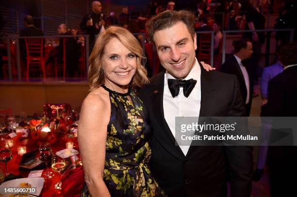 Katie Couric and Brian Chesky attend attend 2023 TIME100 Gala at Jazz at Lincoln Center on April 26, 2023 in New York City.