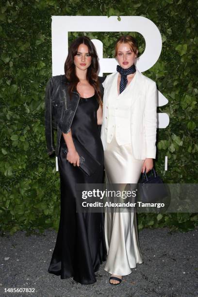 Grace Van Patten and Anna Van Patten attend the Ralph Lauren celebration for the Miami Design District store opening on April 26, 2023 in Miami,...