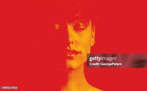 close up portrait of beautiful woman with eyes closed - human skin close up stock illustrations