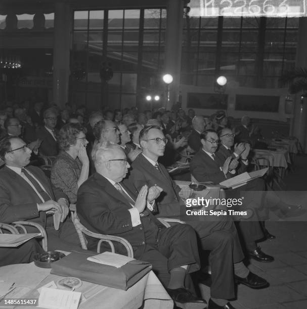 Three-day congress of the PvdA in the Rivierahal in Rotterdam Chairman of the West German Social Democratic Party Erich Ollenbauer during the...