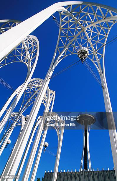 pacific science center at seattle center. - pacific science center seattle stock pictures, royalty-free photos & images