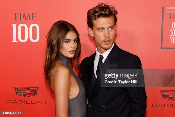 Kaia Gerber and Austin Butler attend the 2023 Time100 Gala at Jazz at ...