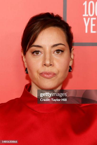 Aubrey Plaza attends the 2023 Time100 Gala at Jazz at Lincoln Center on April 26, 2023 in New York City.