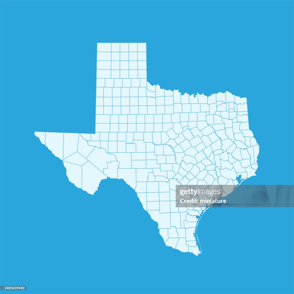 Texas Map Layout Texas Map High-Res Vector Graphic - Getty Images