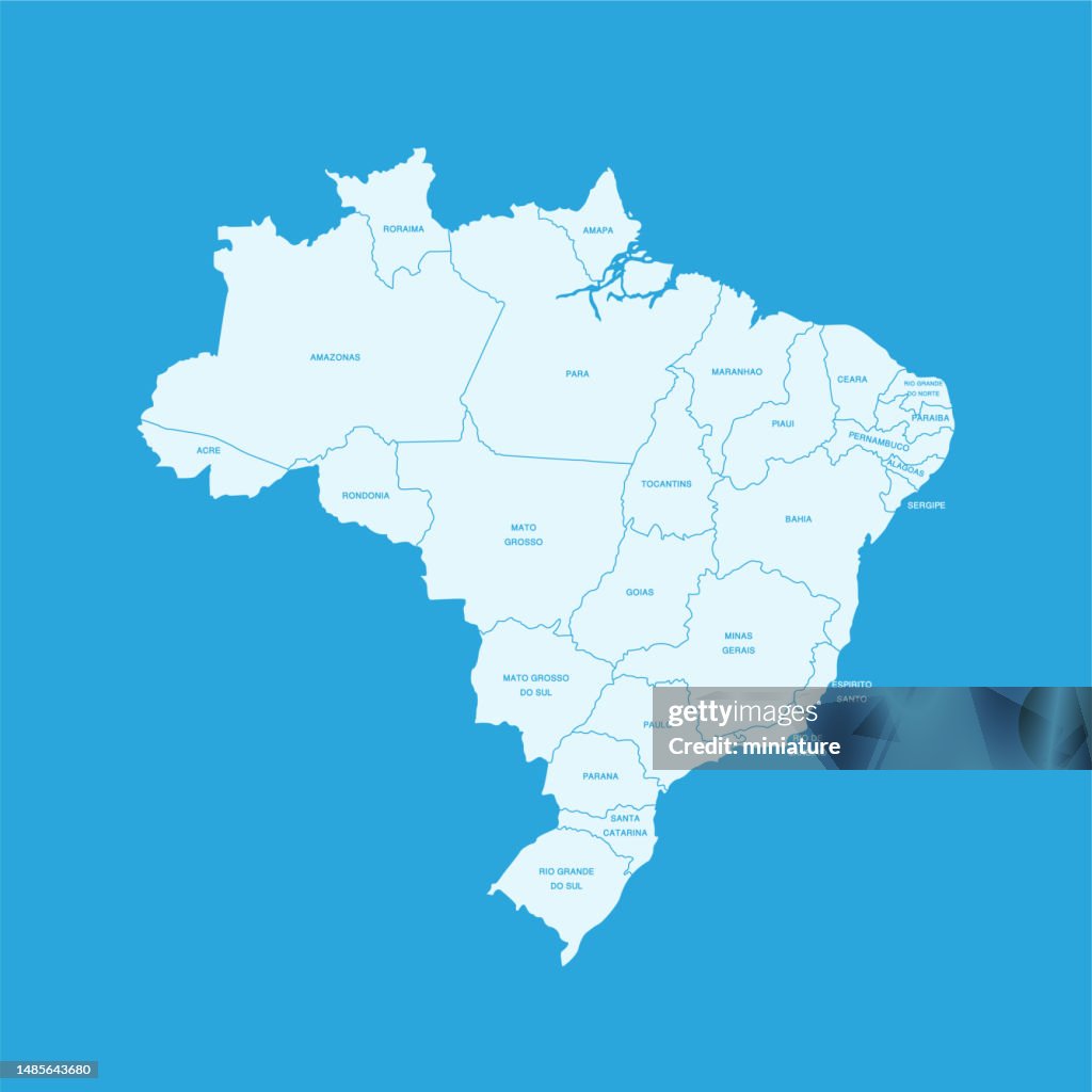Carte du Brésil