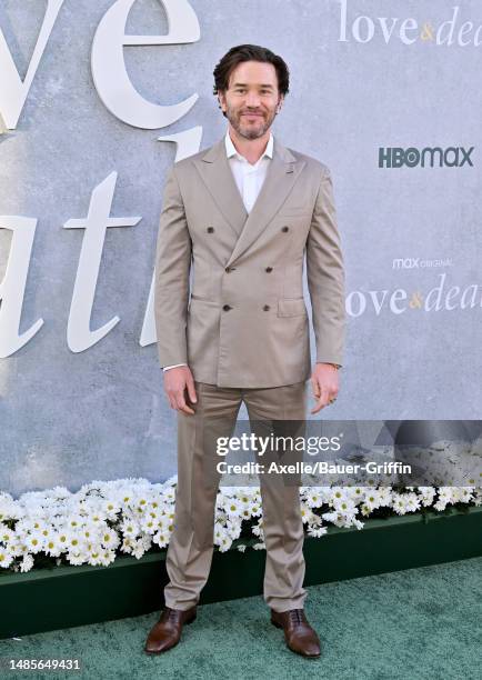 Tom Pelphrey attends the Los Angeles Premiere of Max Original Limited Series "Love & Death" at Directors Guild Of America on April 26, 2023 in Los...