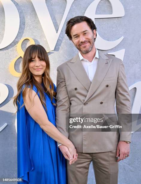 Kaley Cuoco and Tom Pelphrey attend the Los Angeles Premiere of Max Original Limited Series "Love & Death" at Directors Guild Of America on April 26,...