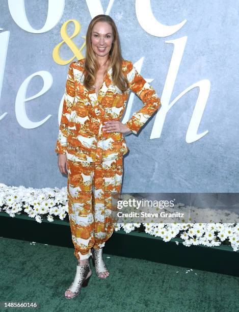 Elizabeth Marvel arrives at the Los Angeles Premiere Of Max Original Limited Series "Love & Death"at Directors Guild Of America on April 26, 2023 in...