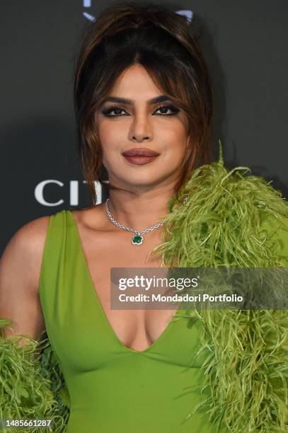 The Indian actress Pryanka Chopra Jonas participate in the premiere of the series Prime Citadel at modern cinema. Rome , April 21st, 2023.