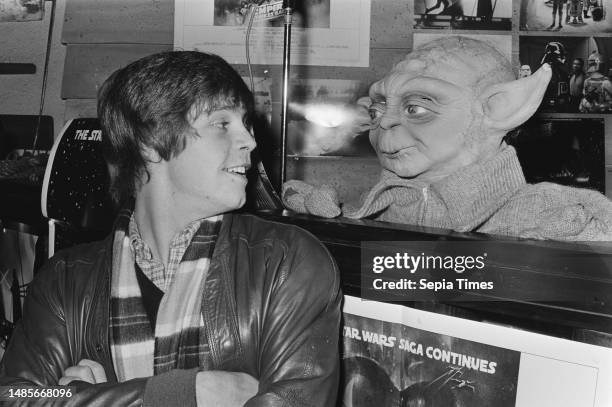 American actor Mark Hamill who plays the role of Luke Skywalker in the movie The Empire strikes back gave press conference, Mark Hamill, December 18...