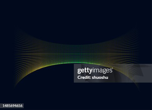 Abstract sound wave dynamic dot cycle background Abstract sound wave dynamic dot cycle background