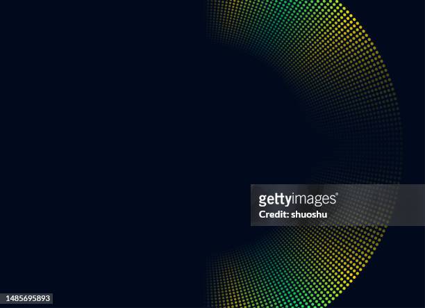 abstract sound wave dynamic dot cycle background - the sound of change live stock illustrations