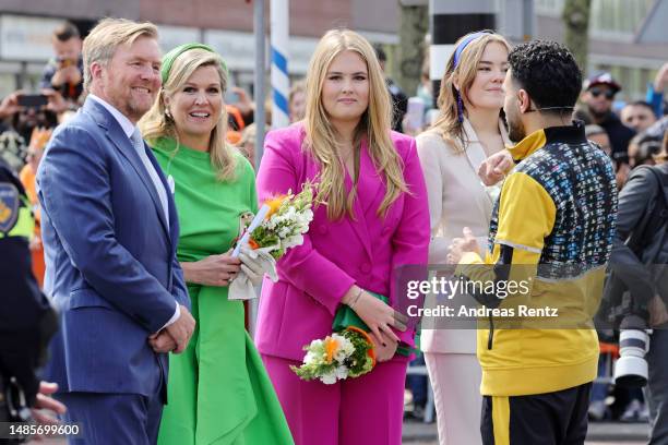 King Willem-Alexander of The Netherlands, Queen Maxima of The Netherlands, Princess Amalia of The Netherlands and Princess Ariane of The Netherlands...