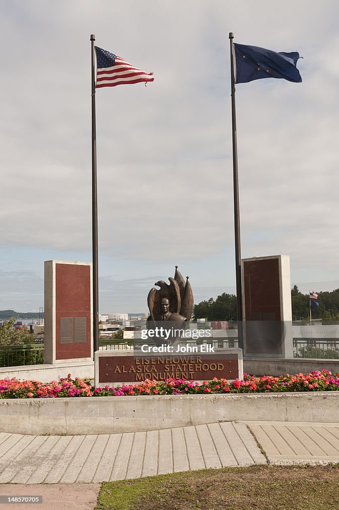 Eisenhower Alaska Statehood Monument.