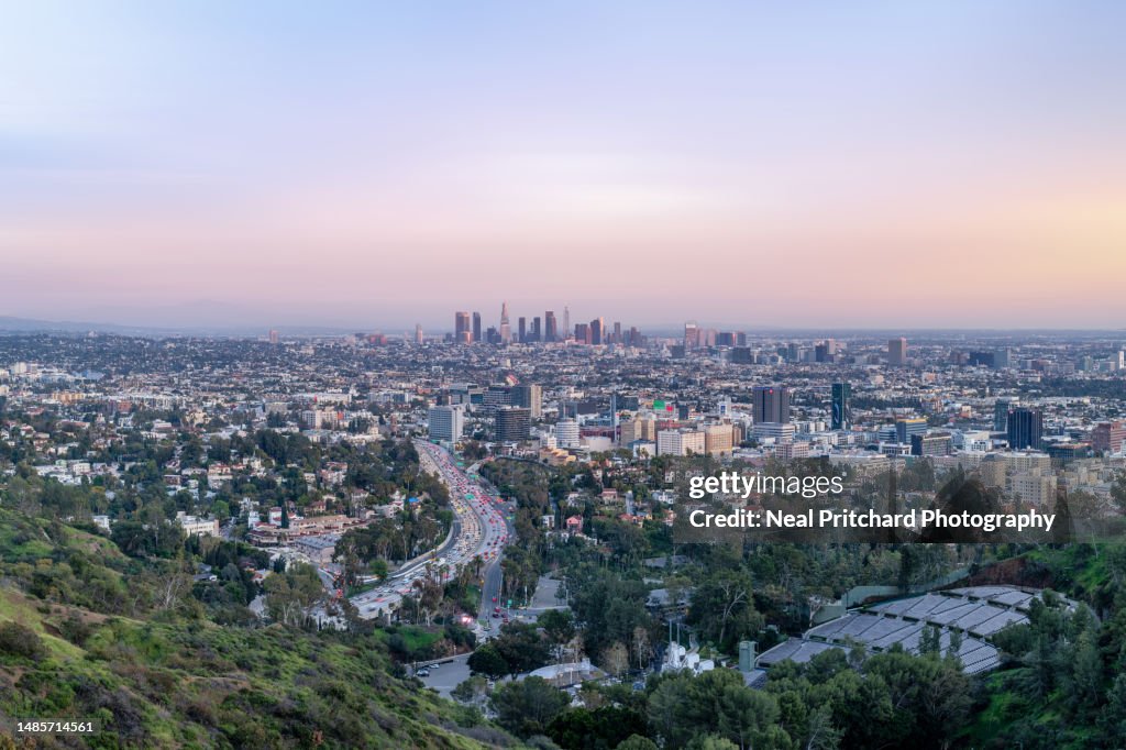 Overlooking Los Angeles California