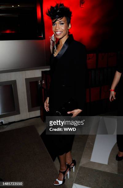 Singer Michelle Williams attends the launch of Beyonce Knowles\' first fragrance \"Beyonce Heat.\"