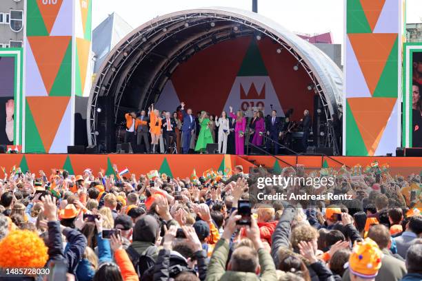 King Willem-Alexander of The Netherlands, Queen Maxima of The Netherlands, Princess Ariane of The Netherlands and Princess Amalia of The Netherlands...