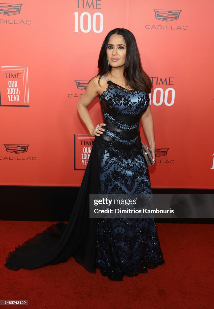Salma Hayek attends the 2023 TIME100 Gala at Jazz at Lincoln Center