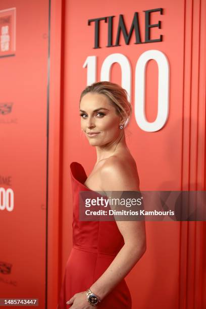 Lindsey Vonn attends the 2023 TIME100 Gala at Jazz at Lincoln Center on April 26, 2023 in New York City.