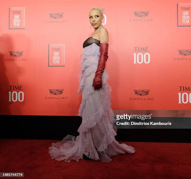 Doja Cat attends the 2023 TIME100 Gala at Jazz at Lincoln Center on April 26, 2023 in New York City.
