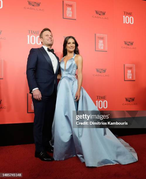 Zandy Reich and Lea Michele attend the 2023 TIME100 Gala at Jazz at Lincoln Center on April 26, 2023 in New York City.