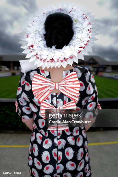 Fashion at Punchestown Racecourse on April 27, 2023 in Naas, Ireland.