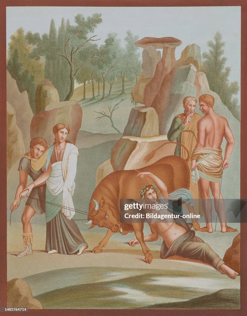 Kirke, Circe, eine Zauberin der griechischen Mythologie, Wandmalerei,... News Photo Getty Images Kirke, Circe, eine Zauberin der griechischen Mythologie, Wandmalerei,... News Photo Getty Images