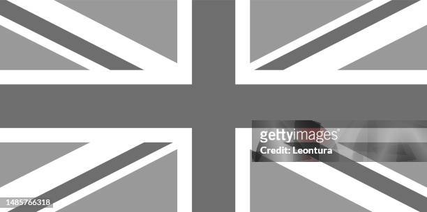 gedrückte britische flagge - england flag stock-grafiken, -clipart, -cartoons und -symbole