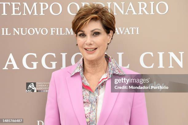 French actress Edwige Fenech participates in the photocall of the film The fourteenth Sunday of ordinary time at the hotel Le meridien. Rome , April...