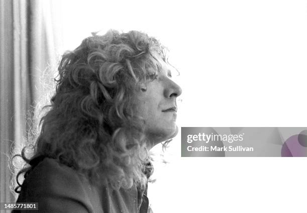 Singer/Songwriter Robert Plant during an interview with Bad Company at the Continental Hyatt House, West Hollywood, CA 1974.