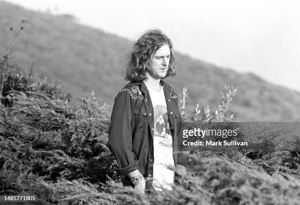 Singer/Songwriter/Musician Roger McGuinn at his home in Malibu, CA 1974.