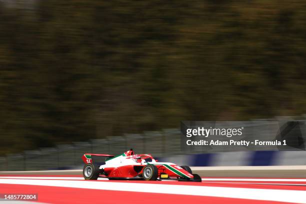 Chloe Chong of Great Britain and PREMA Racing drives on track during previews prior to the F1 Academy Series Round 1:Spielberg at Red Bull Ring on...