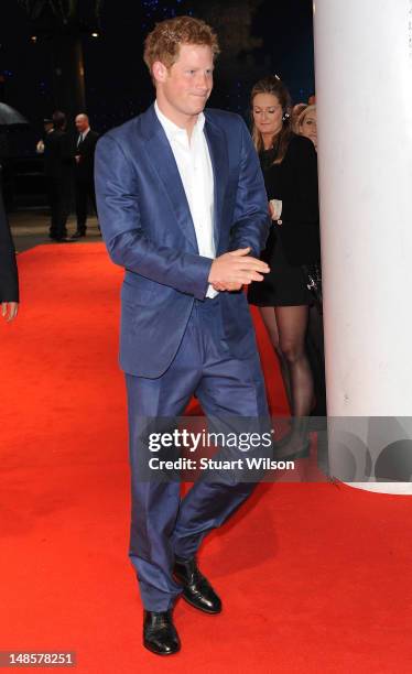 Prince Harry attends the European premiere special screening of 'The Dark Knight Rises' at BFI IMAX on July 18, 2012 in London, England.