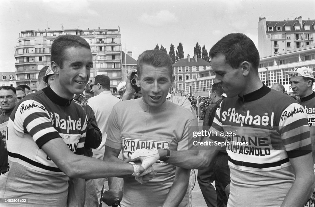 Ab Geldermans, Jacques Anquetil and Jo de Roo, Tour de France 1964