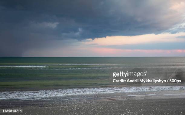 scenic view of sea against sky,mamaia,romania - mamaia romania stock pictures, royalty-free photos & images