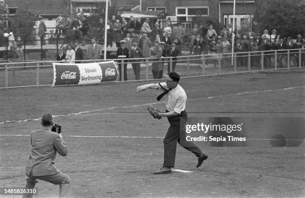 Baseball Netherlands v Belgium 8-1 in Haarlem, May 15 HONKBAL.