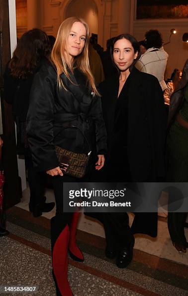 Angeliki Kim Perfetti and Anna Guggenbuehl Landau attend the opening ...