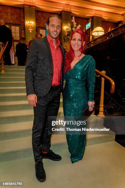 Dana Diekmaier and Dennis Diekmeier attends the All Together Charity-Gala at Kurhaus Baden-Baden on April 27, 2023 in Baden-Baden, Germany.