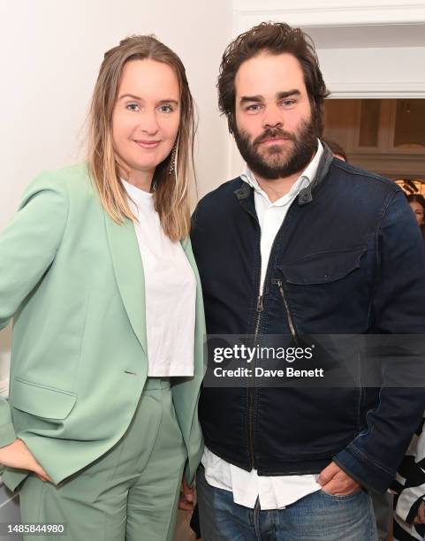 Lonneke Gordijn and Frederik Molenschot attend the opening of Carpenters Workshop Gallery in the newly redeveloped Ladbroke Hall, featuring...