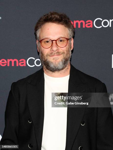 Seth Rogen attends the Lionsgate screening of "Joy Ride" during the Lionsgate presentation during CinemaCon, the official convention of the National...
