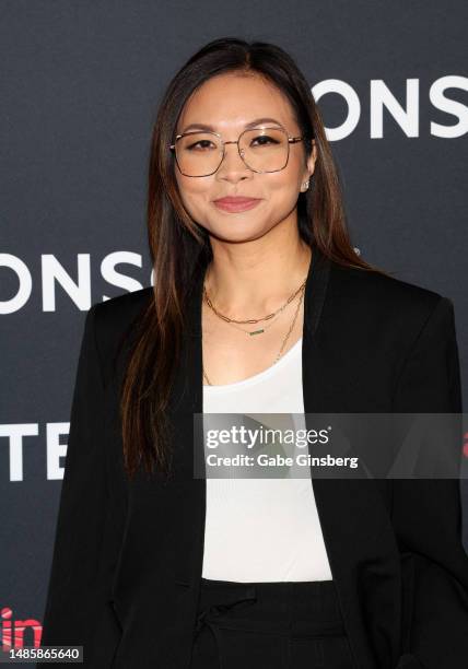 Adele Lim attends the Lionsgate screening of "Joy Ride" during the Lionsgate presentation during CinemaCon, the official convention of the National...